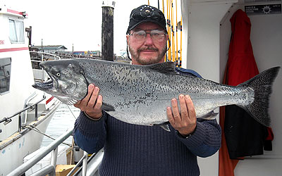 <p>A nice king salmon caught from the Tequila Too in Westport, Washington</p>